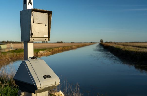 A dairy farm, and its surrounding water infrastructure, that is located in Myall, in Northern Victoria.