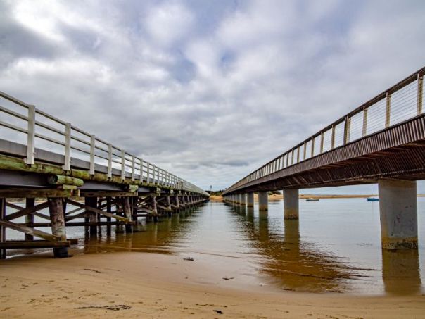 Two bridges over the Barwon Heads