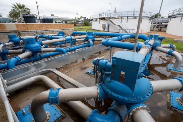 Infrastructure at Mildura Water Treatment Plant