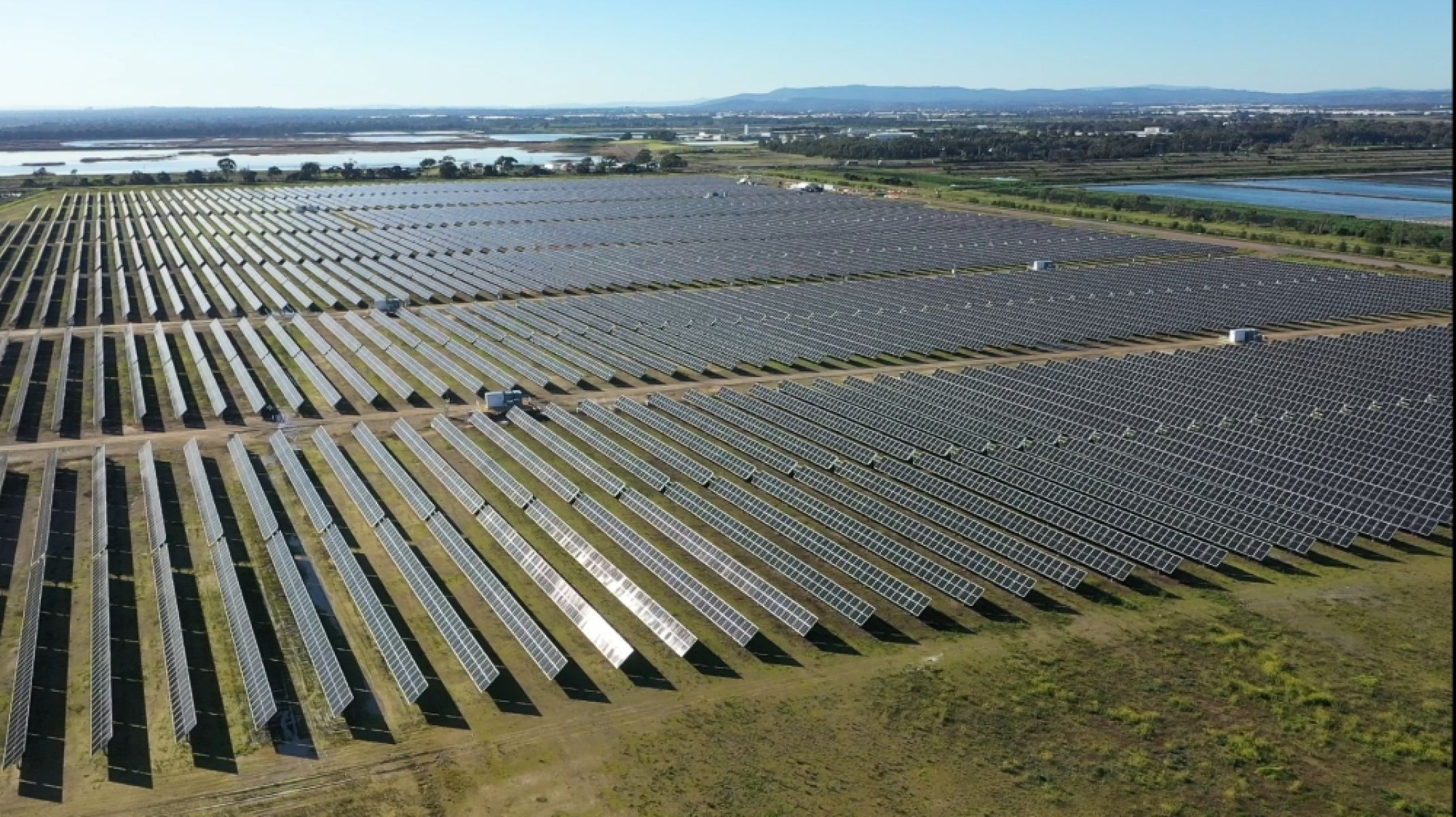 Large scale solar-powered wastewater treatment