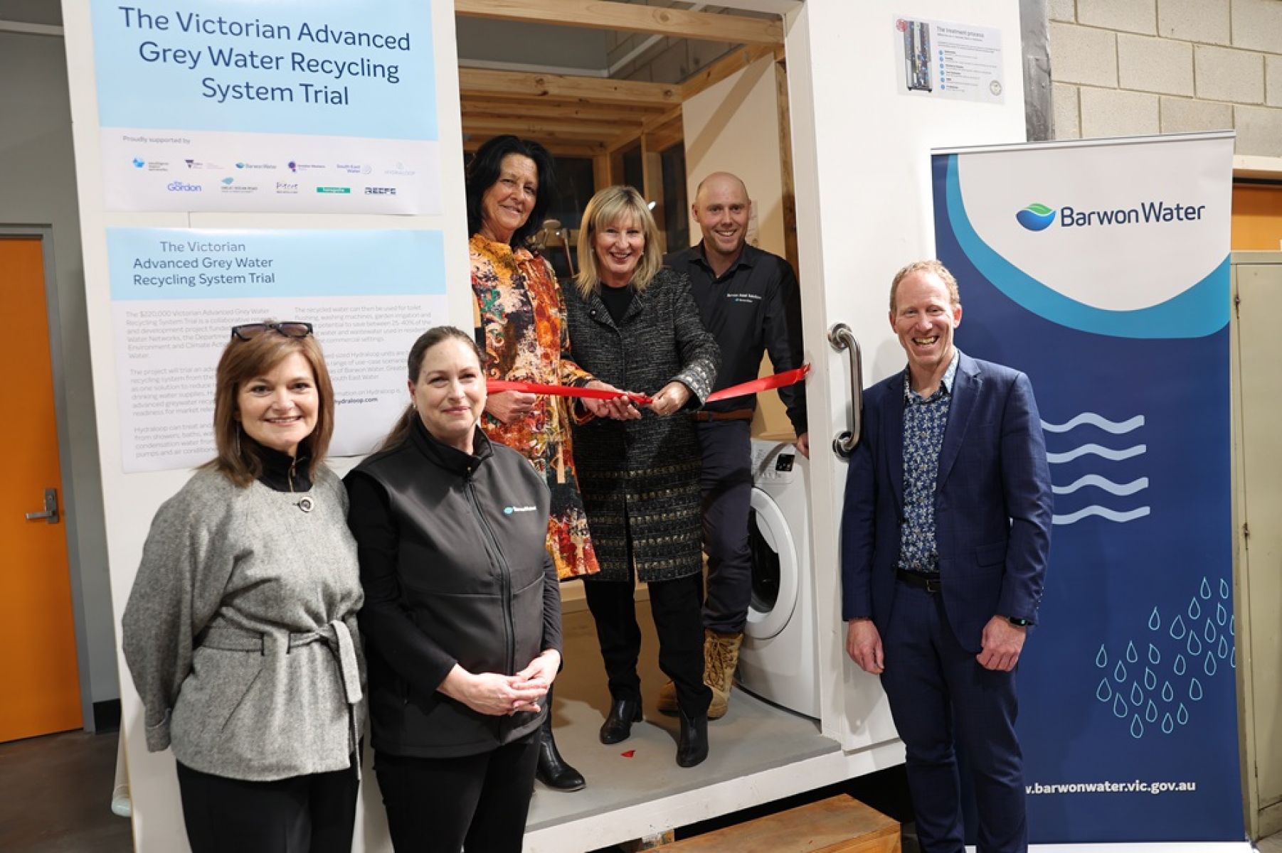 Opening of the Victorian Advanced Greywater Recycling System Trial demonstration installation at Gordon TAFE.