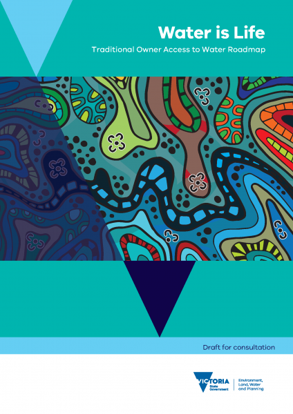 The front cover of Water is Life: Traditional Owner Access to Water Roadmap: Draft for consultation